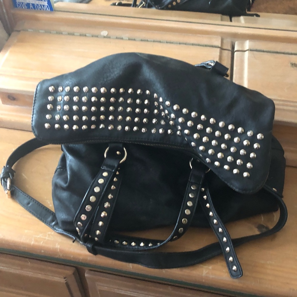 Shiraleah Black Studded Purse